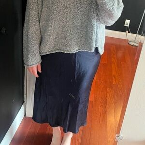 House of Harlow 1960 Blue Midi Slip Skirt